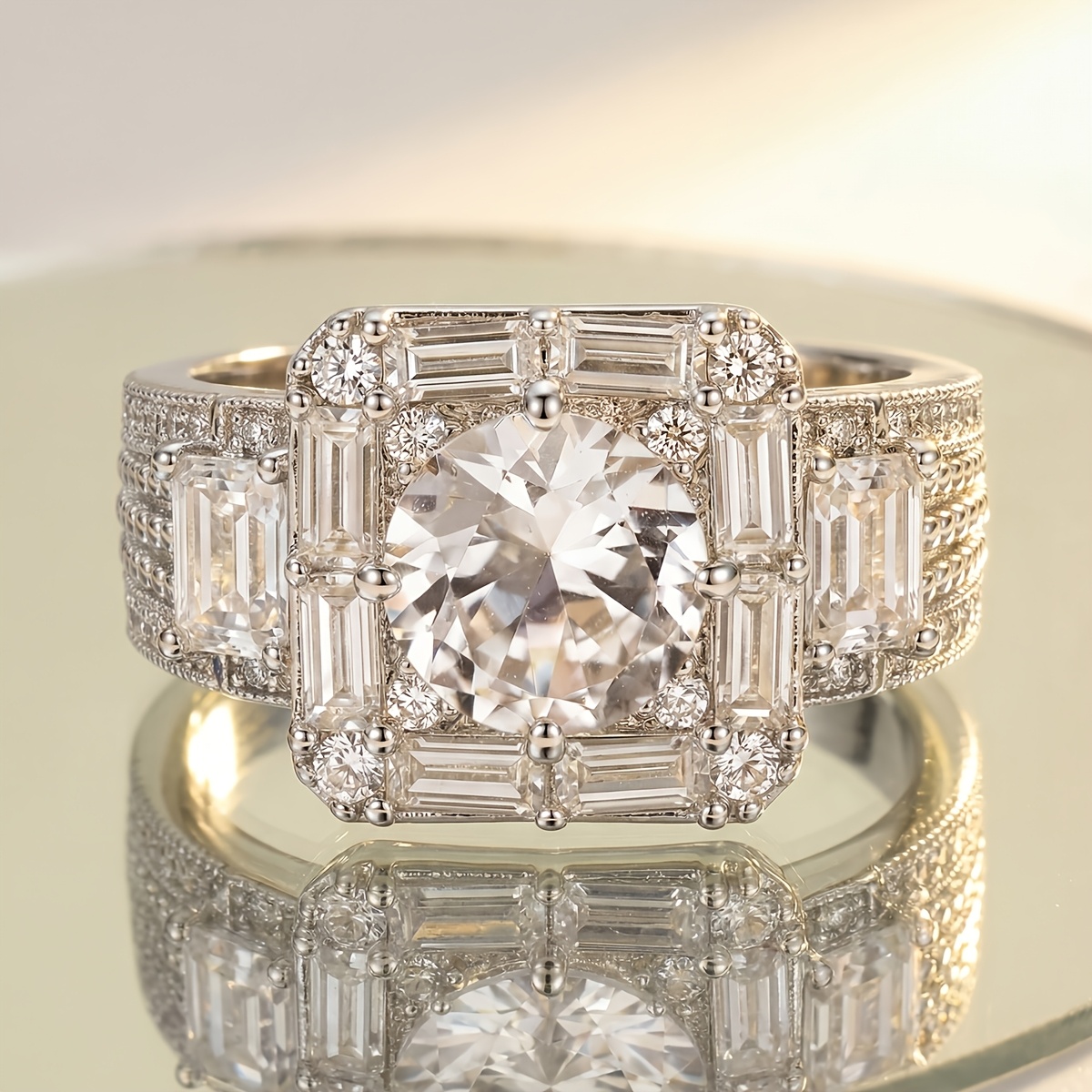 Women's Luxury T-Shaped Ring, Exquisite Design